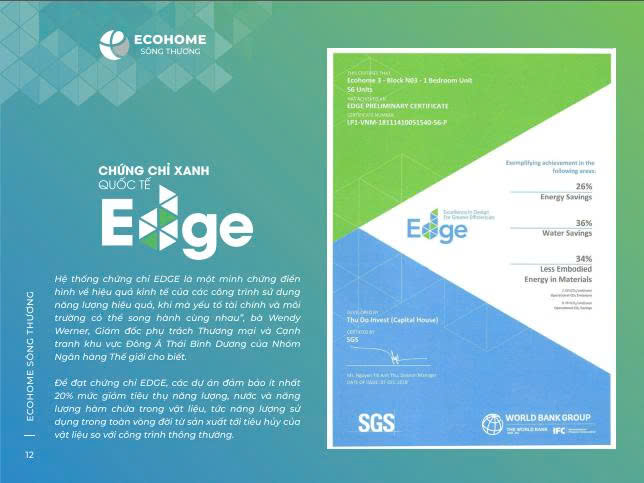 ECHOME SÔNG THƯƠNG: DỰ ÁN NHÀ Ở XÃ HỘI SỐ 02 TẠI KHU SỐ 5, SỐ 9 THUỘC KHU ĐÔ THỊ PHÍA NAM THÀNH PHỐ BẮC GIANG (NAY LÀ PHƯỜNG BẮC GIANG VÀ PHƯỜNG TÂN TIẾN, TỈNH BẮC NINH) ĐẠT CHỨNG NHẬN EDGE TỪ TỔ CHỨC IFC – WORLD BANK GROUP