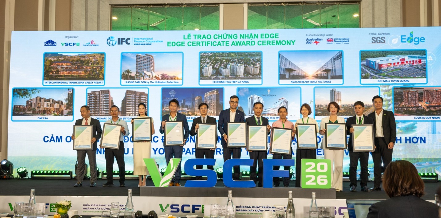 Capital House chính thức đón nhận Chứng nhận Công trình xanh quốc tế EDGE – Khẳng định cam kết kiến tạo chuẩn sống xanh